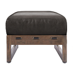 Банкетка Duncan винтажная черная кожа варинант исполнения - 2 | Loft Concept в Волгограде