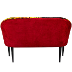 Диван двухместный из натурального бука красный с цветным принтом Impressionism in Art варинант исполнения - 2 | Loft Concept в Волгограде