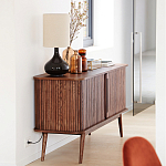 Низкий буфет с 2-мя раздвижными дверцами Toinette Light Cupboard варинант исполнения - 13 | Loft Concept в Волгограде