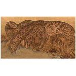 Картина с изображением Леопардов Leopards by stream варинант исполнения - 3 | Loft Concept в Волгограде