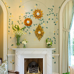 Обои ручная роспись Gingko Colourway SC-237 on grey painted Xuan paper варинант исполнения - 2 | Loft Concept в Волгограде