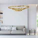 Люстра подвесная с 3-мя ассиметричными светодиодными лампами Golden Current варинант исполнения - 2 | Loft Concept в Волгограде