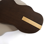 Кофейный стол со столешницей волнистой формы Gale Curved Coffee Table варинант исполнения - 1 | Loft Concept в Волгограде