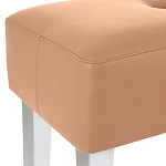 Мягкий пуф на белых ножках Winton Pouf варинант исполнения - 3 | Loft Concept в Волгограде