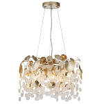 Люстра с декоративными подвесками из прозрачного стекла в форме монеток FAIRYTREE Light варинант исполнения - 3 | Loft Concept в Волгограде