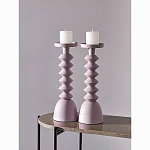 Подсвечник фигурный розовый Bright Accent 36 см варинант исполнения - 3 | Loft Concept в Волгограде