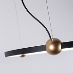 Люстра подвесная светодиодная черный металл Ring Horizontal варинант исполнения - 3 | Loft Concept в Волгограде