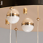 Люстра каскадная с 10-ю прозрачными плафонами Wave Line варинант исполнения - 11 | Loft Concept в Волгограде