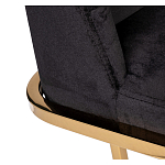 Стул обеденный велюровый черный с золотым каркасом Nobility варинант исполнения - 3 | Loft Concept в Волгограде