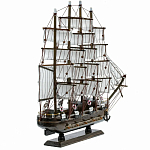 Декоративная модель деревянного тёмно-коричневого парусника в подарочной упаковке With The low варинант исполнения - 2 | Loft Concept в Волгограде