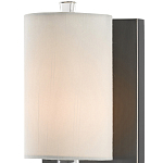 Бра на прозрачном штативе с тканевым абажуром в форме цилиндра Conciseness варинант исполнения - 1 | Loft Concept в Волгограде