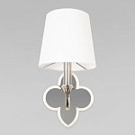 Бра с белым текстильным абажуром и фигурным основанием с зеркальной вставкой Vitorino варинант исполнения - 24 | Loft Concept в Волгограде