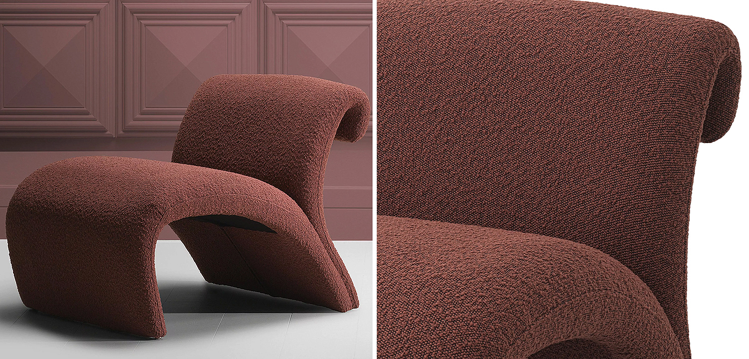 Кресло Eichholtz Chair Vignola Boucle Rouge Кресло Eichholtz Chair Vignola Boucle Rouge - Loft-Concept в Волгограде