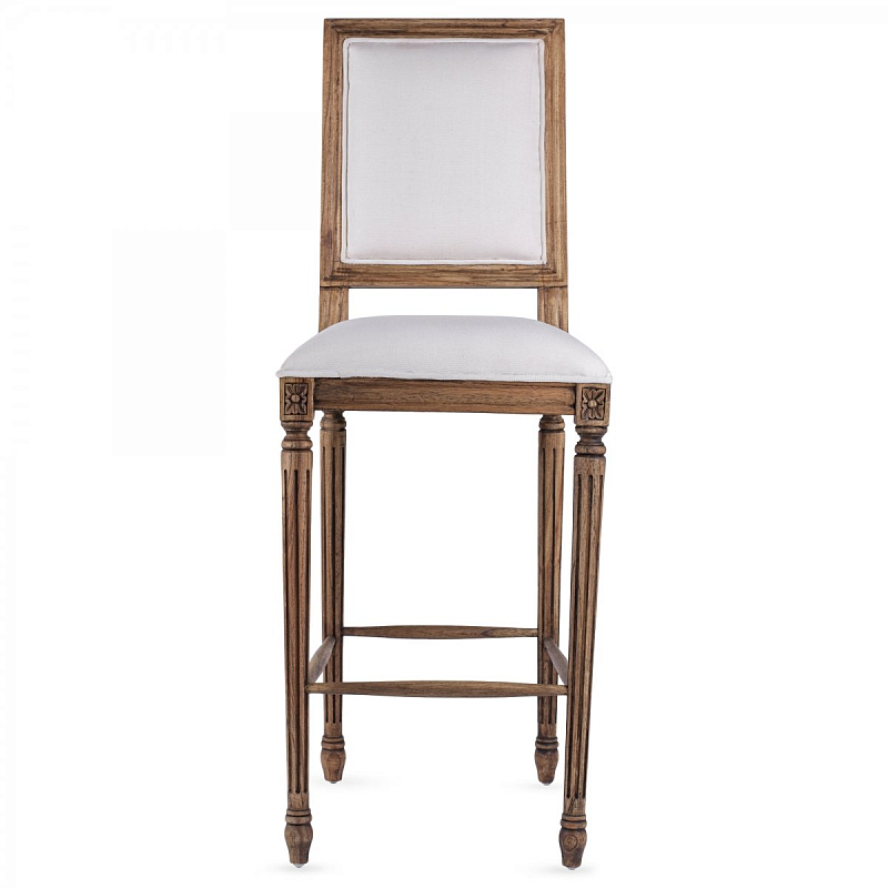 Барный стул JACOB bar stool Avory Linen Дерево Акация ivory ( слоновая кость ) Барный стул JACOB bar stool Avory Linen Дерево Акация ivory ( слоновая кость ) в Волгограде | Loft Concept