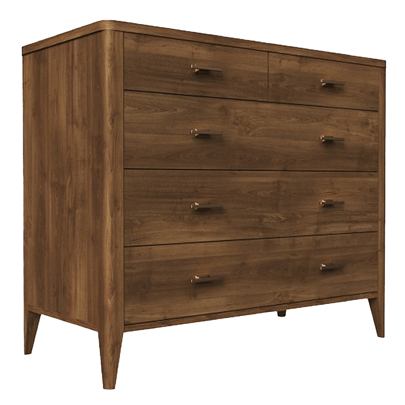 Комод из массива бука с 5-ю ящиками Tasteful Furniture Коричневый Комод из массива бука с 5-ю ящиками Tasteful Furniture Коричневый в Волгограде | Loft Concept