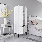 Комод белый с 4-мя дверцами на металлических ножках SPARK MULTIPURPOSE CABINET WHITE варинант исполнения - 6 | Loft Concept в Волгограде