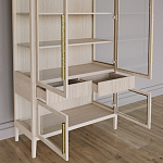 Витрина Primo со стеклянными фасадами и буфетом шпон Светлый дуб варинант исполнения - 5 | Loft Concept в Волгограде