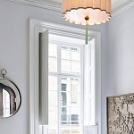 Люстра с тканевым плафоном и зелёной кисточкой Green Tassel варинант исполнения - 1 | Loft Concept в Волгограде