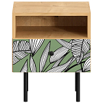 Прикроватная тумба с изображением на ящике Elise Nightstand варинант исполнения - 10 | Loft Concept в Волгограде