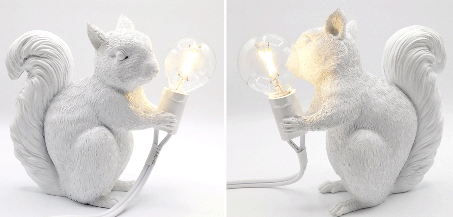 Настольная лампа белка White Squirrel Lamp - Loft-Concept в Волгограде