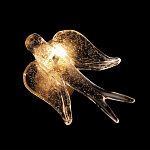 Бра с прозрачной стеклянной фигуркой птички Serip Voa варинант исполнения - 6 | Loft Concept в Волгограде