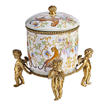 Шкатулка на ангелах из фарфора с бронзовыми элементам Eden Garden варинант исполнения - 2 | Loft Concept в Волгограде