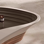 Журнальный столик фигурный со стеклянной столешницей Table Drop варинант исполнения - 4 | Loft Concept в Волгограде