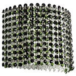 Бра с хрустальными подвесками хром Crystal Art Chrome Green Wall Lamp варинант исполнения - 1 | Loft Concept в Волгограде