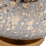 Настольная лампа c бежевым абажуром на круглом стеклянном основании Soft Pastel Light варинант исполнения - 1 | Loft Concept в Волгограде