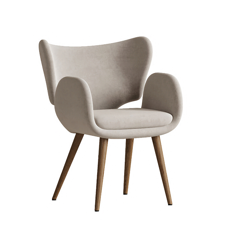 Стул Madina White Белый Коричневый в Волгограде | Loft Concept 