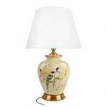 Настольная лампа бежевая с изображением птиц Slip Away варинант исполнения - 7 | Loft Concept в Волгограде