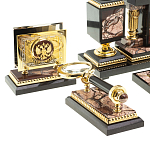 Настольный письменный набор из яшмы Manager Organizer варинант исполнения - 3 | Loft Concept в Волгограде