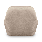 Барный стул со спинкой и подлокотниками на 4-х коричневых деревянных ножках Бежевый Велюр Ava Charm варинант исполнения - 3 | Loft Concept в Волгограде