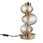 Настольная лампа с 3-мя рифлеными стеклянными шарами Marcelh Light варинант исполнения - 1 | Loft Concept в Волгограде