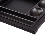 Письменный стол с 2-мя чёрными выдвижными ящиками и нишей с цветными разделителями Ballan варинант исполнения - 5 | Loft Concept в Волгограде