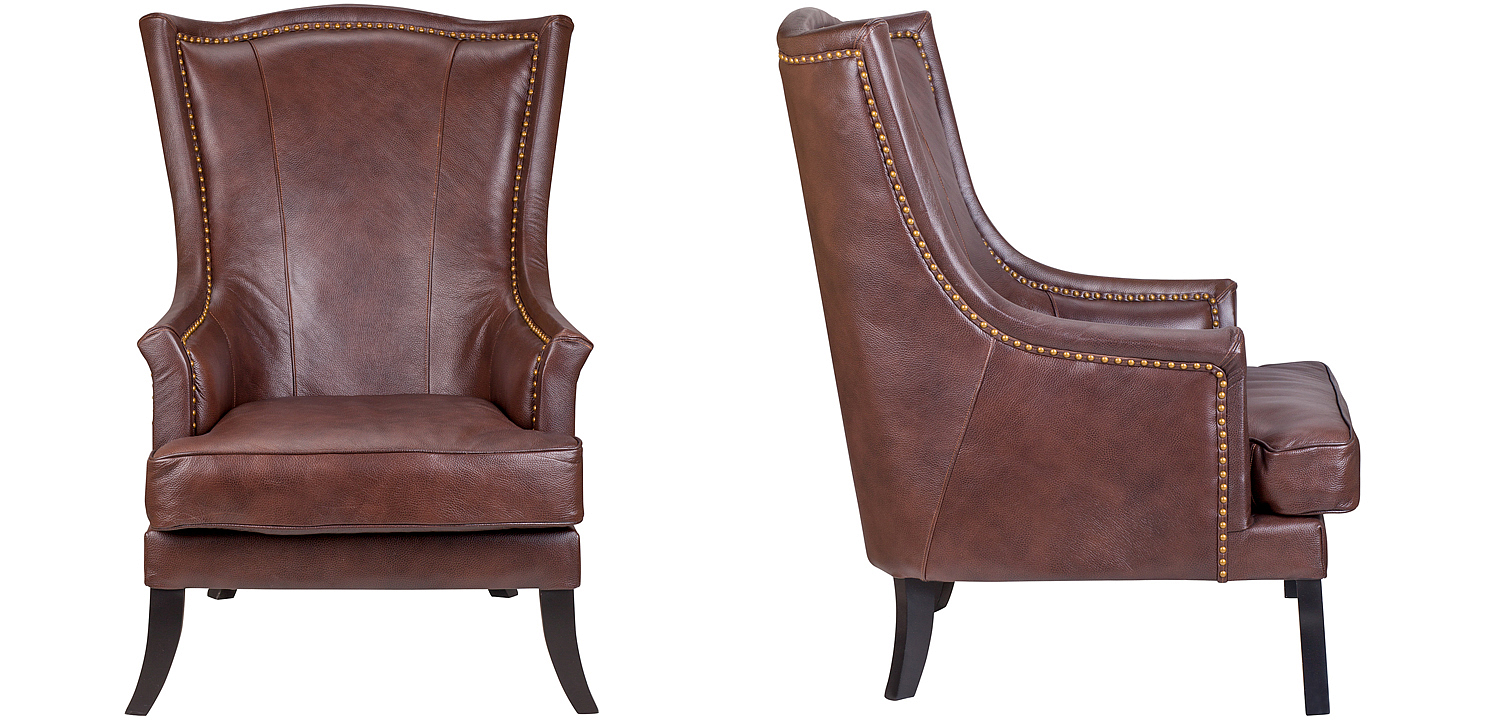 Кресло Gregoir Armchair light натуральная кожа Кресло Gregoir Armchair light натуральная кожа - Loft-Concept в Волгограде