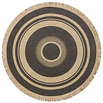 Ковер из комбинированного состава с узором Circles of goodness варинант исполнения - 1 | Loft Concept в Волгограде