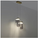 Подвесной светильник волнистой формы из фактурного стекла Wave варинант исполнения - 9 | Loft Concept в Волгограде