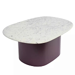 Журнальный столик овальный с мраморной столешницей Decor Showcase варинант исполнения - 1 | Loft Concept в Волгограде