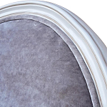 Стул с подлокотниками и круглой спинкой Velor French Seating Chair варинант исполнения - 3 | Loft Concept в Волгограде