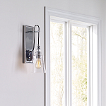 Бра с плафоном в форме колокола из прозрачного стекла с пузырьками Feiss варинант исполнения - 7 | Loft Concept в Волгограде