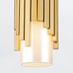 Потолочный светильник латунного цвета с цилиндрическим белым матовым плафоном Elstead Lighting варинант исполнения - 4 | Loft Concept в Волгограде