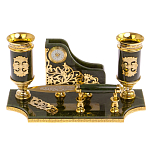 Настольный письменный набор из нефрита с ножом для бумаг в подарочной коробке Maecenas варинант исполнения - 1 | Loft Concept в Волгограде