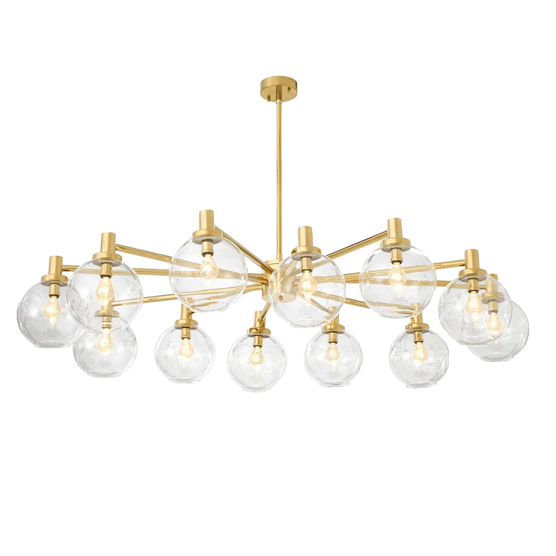Люстра Chandelier Selva Золотой Прозрачное Стекло Люстра Chandelier Selva Золотой Прозрачное Стекло в Волгограде | Loft Concept