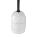 Кофейный столик с круглой чёрной столешницей и мраморным основанием Exquisite Practicality варинант исполнения - 3 | Loft Concept в Волгограде