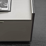 Дизайнерский комод серый с глянцевым фасадом Darren варинант исполнения - 1 | Loft Concept в Волгограде