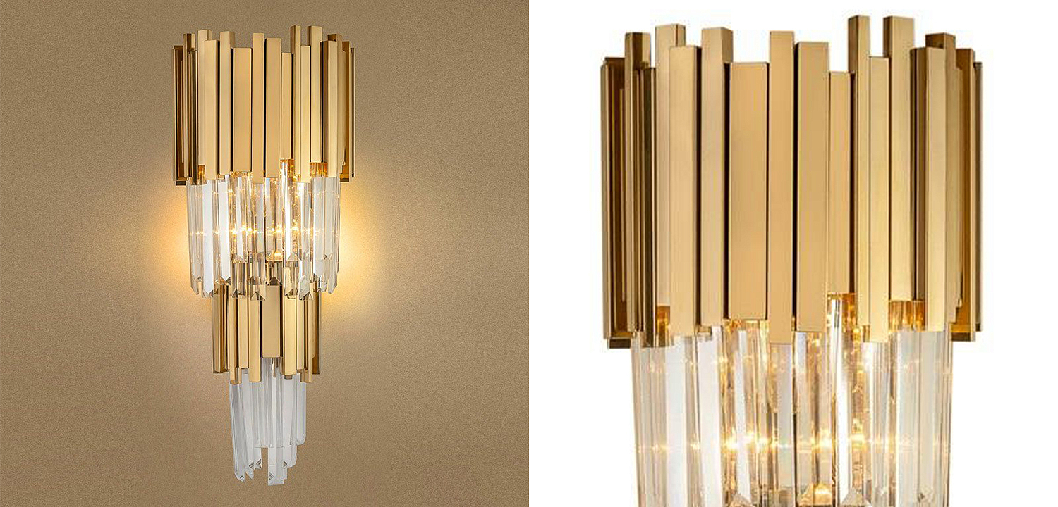 Бра Luxxu Modern Cascade Wall Lamp Gold 58 Бра Luxxu Modern Cascade Wall Lamp Gold 58 - Loft-Concept в Волгограде