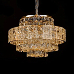 Люстра хрустальная в неоклассическом стиле на золотистом каркасе Majesty варинант исполнения - 3 | Loft Concept в Волгограде