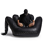 Дизайнерское кожаное кресло в форме руки Poltronova Joe Whip Armchair варинант исполнения - 8 | Loft Concept в Волгограде