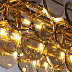 Люстра с круглыми стеклянными подвесками Cardiel Amber Glass Chandelier варинант исполнения - 3 | Loft Concept в Волгограде